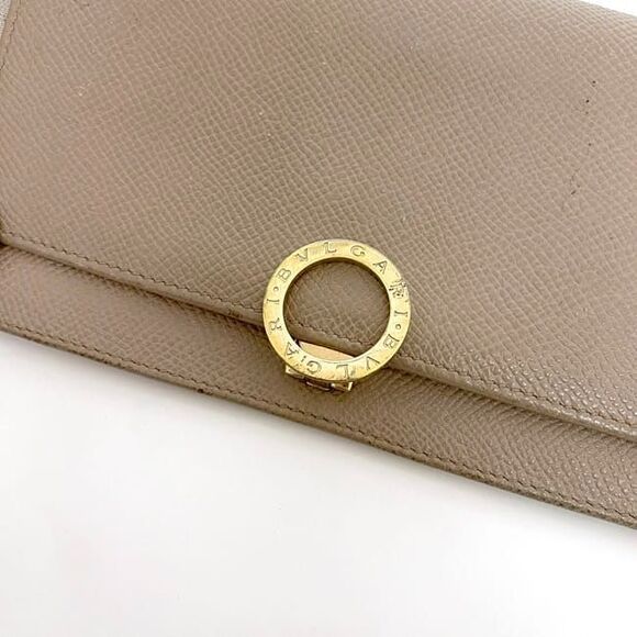 Bulgari Bifold Long Wallet Ec22462 Pinkgray Bulgari - Picture 4 of 10